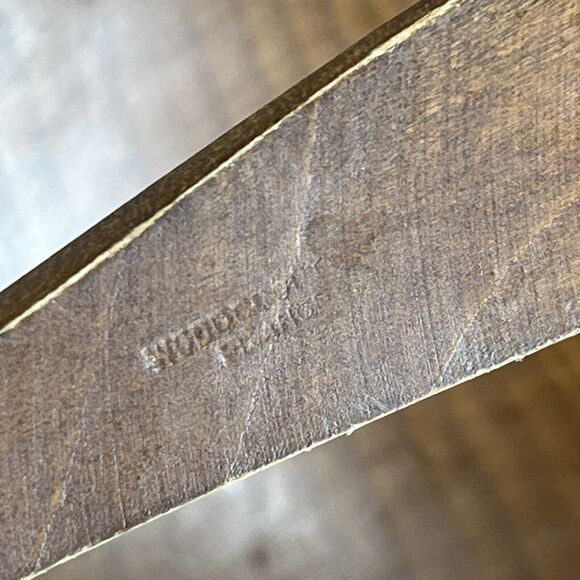 Vintage Footed Wood Salad Bowl Fork Spoon Set By Woodcraftery Made In USA - Picture 7 of 16